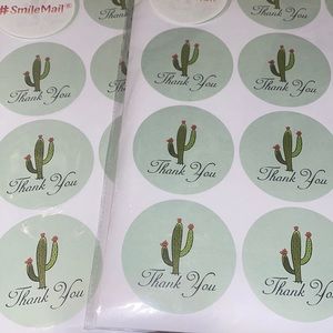🆕💰(300 Pack) Thank You Stickers